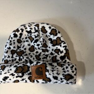 Carhartt Kids' Black and Brown Patterned Beanie